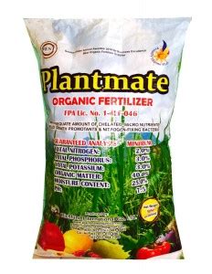Plant Mate Organic Fertilizer.